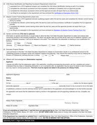 Optometry Form 1 Application for Licensure - New York, Page 4