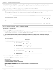 Pharmacist Form 2 Certification of Professional Education - New York, Page 2