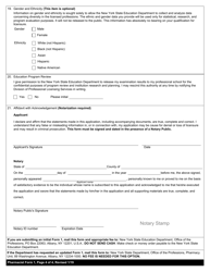 Pharmacist Form 1 Application for Licensure - New York, Page 4