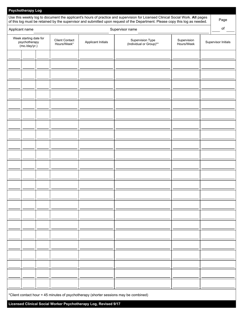 Licensed Clinical Social Worker Form 4B - Fill Out, Sign Online And ...