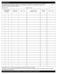 Social Work Psychotherapy Privilege Form 6SWPR Plan for Post-lcsw Supervised Experience in New York State - New York, Page 4