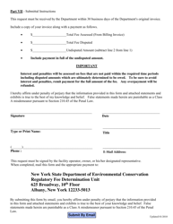 Dispute Procedures/Fee Recalculation Request Form - New York, Page 9