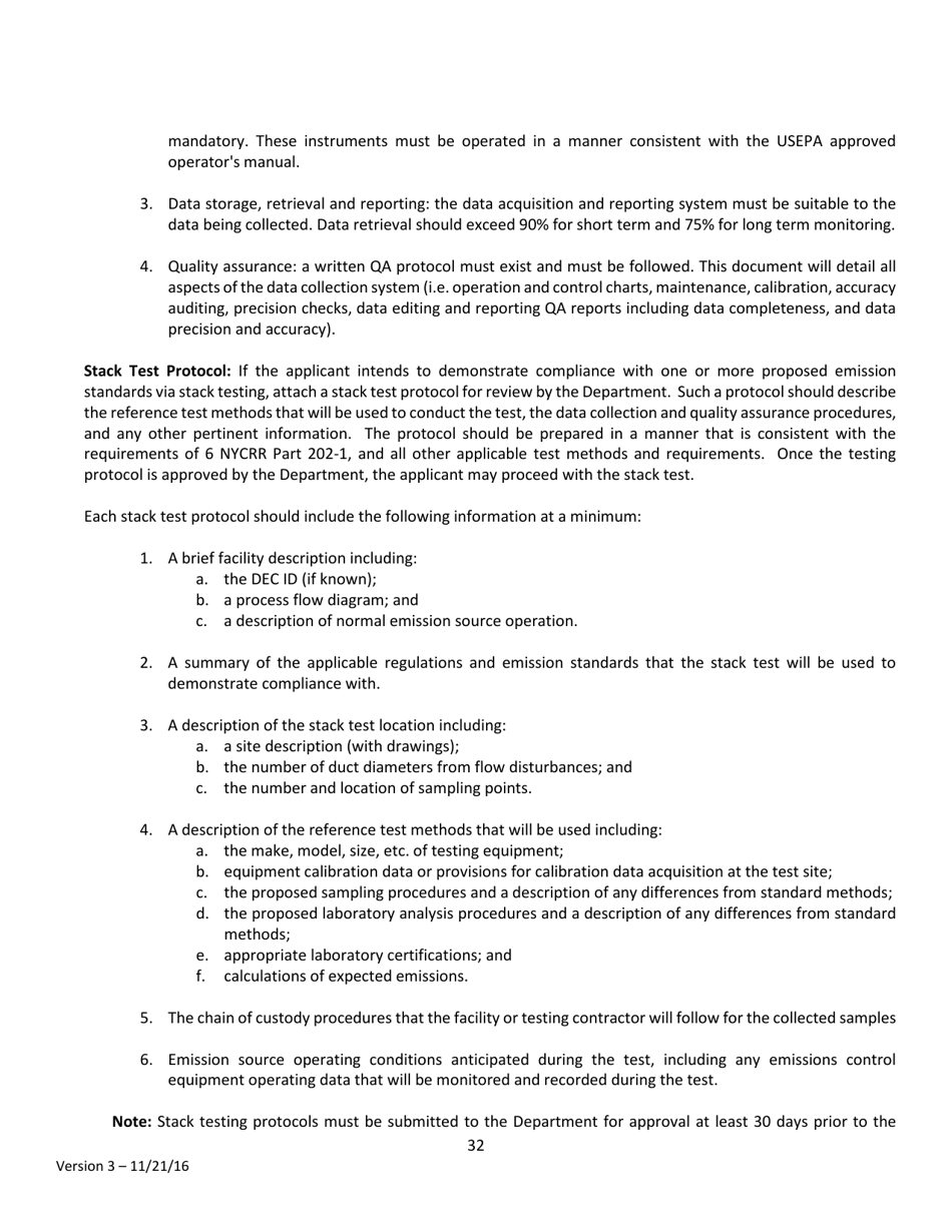 Instructions for Air Permit Application - New York, Page 32