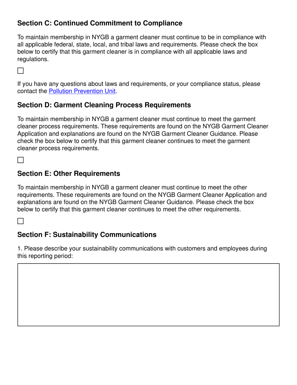 Garment Cleaner Annual Performance Report - New York, Page 3