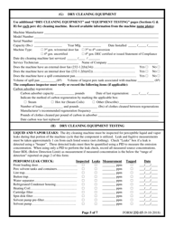 Form 232-15 Part 232 Dry Cleaning Facility Compliance Inspection Report - New York, Page 5