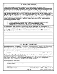 Form 232-15 Part 232 Dry Cleaning Facility Compliance Inspection Report - New York, Page 7