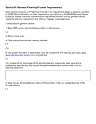 Garment Cleaner Application Form - New York, Page 4