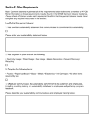 Garment Cleaner Application Form - New York, Page 5