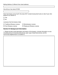 Brewery Application Form - New York, Page 2