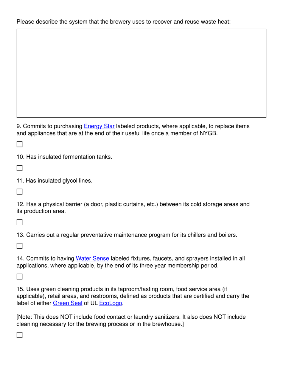 Brewery Application Form - New York, Page 6