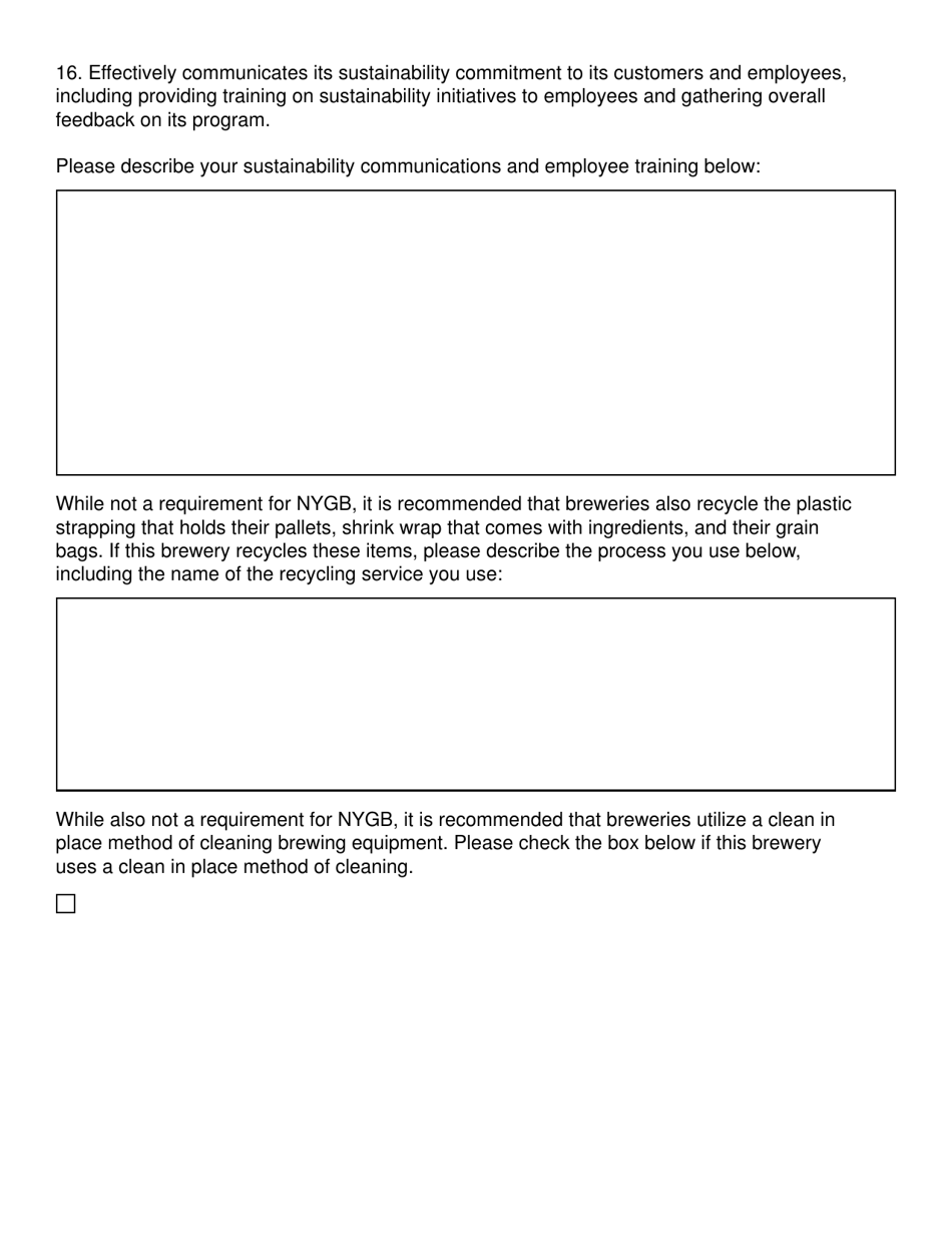 Brewery Application Form - New York, Page 7