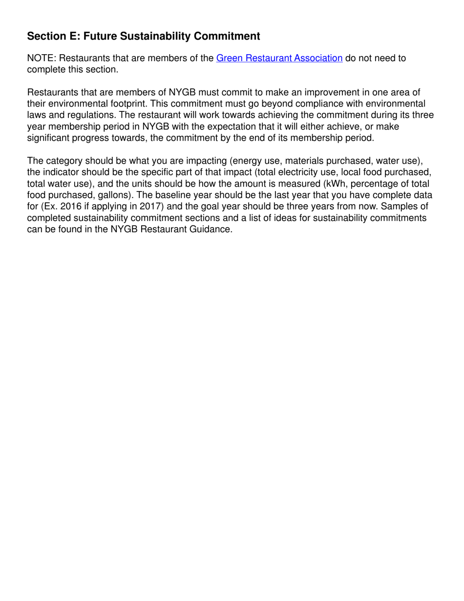 Restaurant Application Form - New York, Page 7