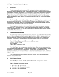 Instructions for Avoided Methane Emissions From Agricultural Manure Management Offset Project Monitoring and Verification Report - New York, Page 3
