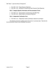 Instructions for Avoided Methane Emissions From Agricultural Manure Management Offset Project Monitoring and Verification Report - New York, Page 4