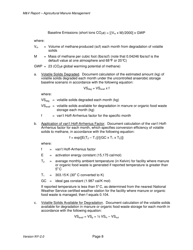 Instructions for Avoided Methane Emissions From Agricultural Manure Management Offset Project Monitoring and Verification Report - New York, Page 8
