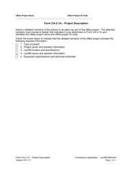 Document preview: Form CA-2.1A Project Description - New York