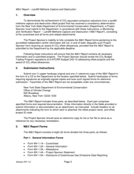 Instructions for Landfill Methane Capture and Destruction Offset Project Monitoring and Verification Report - New York, Page 3