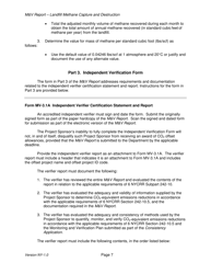 Instructions for Landfill Methane Capture and Destruction Offset Project Monitoring and Verification Report - New York, Page 7