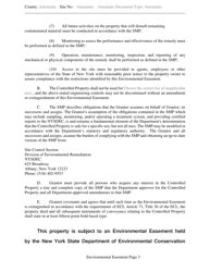 Environmental Easement Template - New York, Page 3