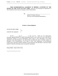 Environmental Easement Template - New York, Page 8