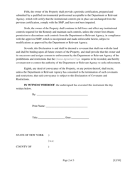 Deed Restriction Template - No Engineering Controls - New York, Page 2