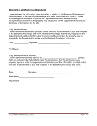 Environmental Easement Checklist/Certification - New York, Page 4