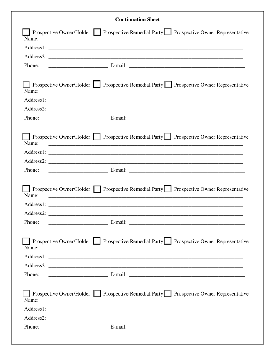 60-day Advance Notification of Site Change of Use, Transfer of Certificate of Completion, and / or Ownership - New York, Page 4
