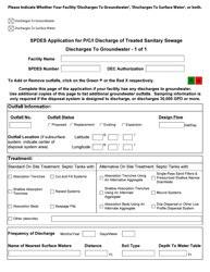 Spdes Application Form: Private, Commercial &amp; Institutional (P/C/I) Discharge of Treated Sanitary Sewage - New York, Page 2