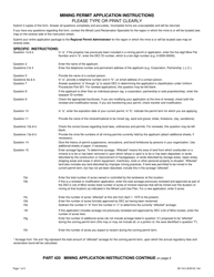 Form 85-19-2 Mining Permit Application - New York, Page 2