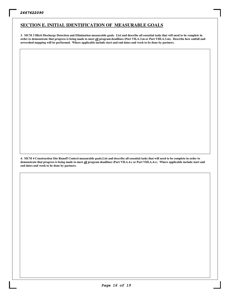 Stormwater Municipal Separate Storm Sewer Systems (Ms4s) General Permit Noi - New York, Page 16