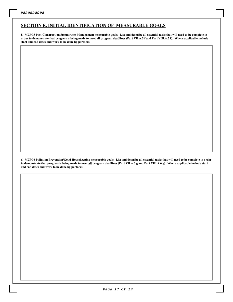 Stormwater Municipal Separate Storm Sewer Systems (Ms4s) General Permit Noi - New York, Page 17