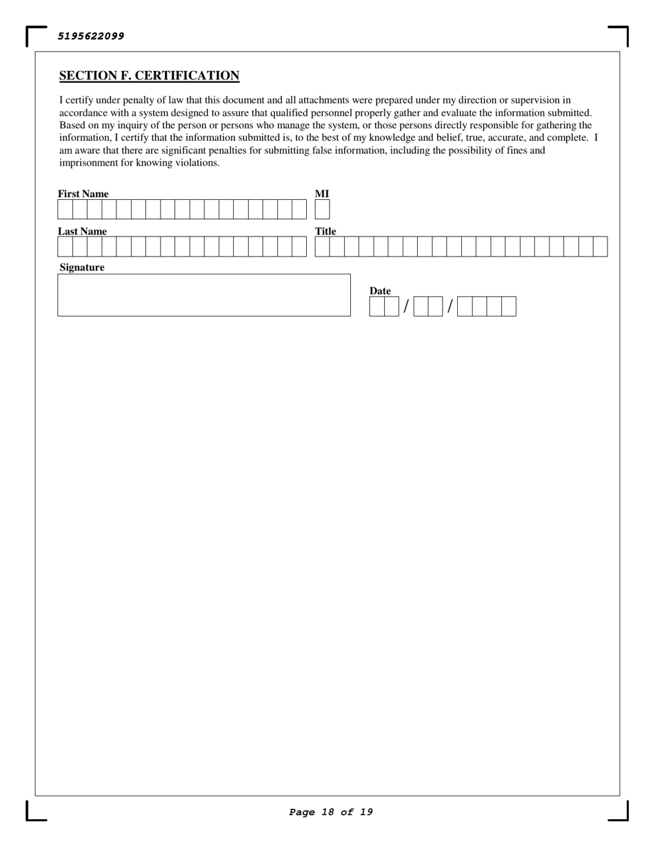 Stormwater Municipal Separate Storm Sewer Systems (Ms4s) General Permit Noi - New York, Page 18