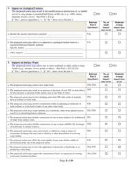 Full Environmental Assessment Form Part 2 - Identification of Potential Project Impacts - New York, Page 2