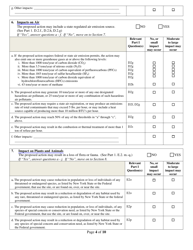 Full Environmental Assessment Form Part 2 - Identification of Potential Project Impacts - New York, Page 4