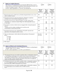 Full Environmental Assessment Form Part 2 - Identification of Potential Project Impacts - New York, Page 6