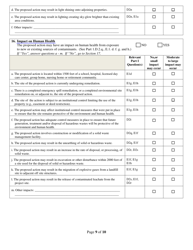 Full Environmental Assessment Form Part 2 - Identification of Potential Project Impacts - New York, Page 9
