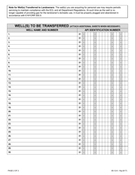 Form 85-12-9 &quot;10G Request for Transfer of Well Responsibilities - New York, Page 2