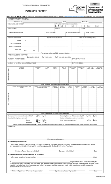 Form 85-15-8  Printable Pdf
