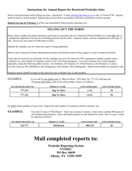 Form 44-15-25 Annual Report for Restricted Pesticides Sales - New York, Page 2