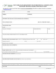 Document preview: Form 44-10-6B Pesticide Training Instructor Application - New York