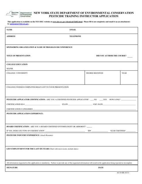 Form 44-10-6B  Printable Pdf