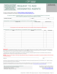 Document preview: Request to Add Designated Agents - New York