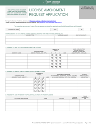License Amendment Request Application - New York