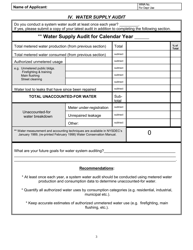 Water Conservation Program Form for Public Water Supplies - New York, Page 3