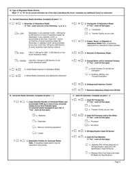 Hazardous Waste Report Site Identification Form - New York, Page 2
