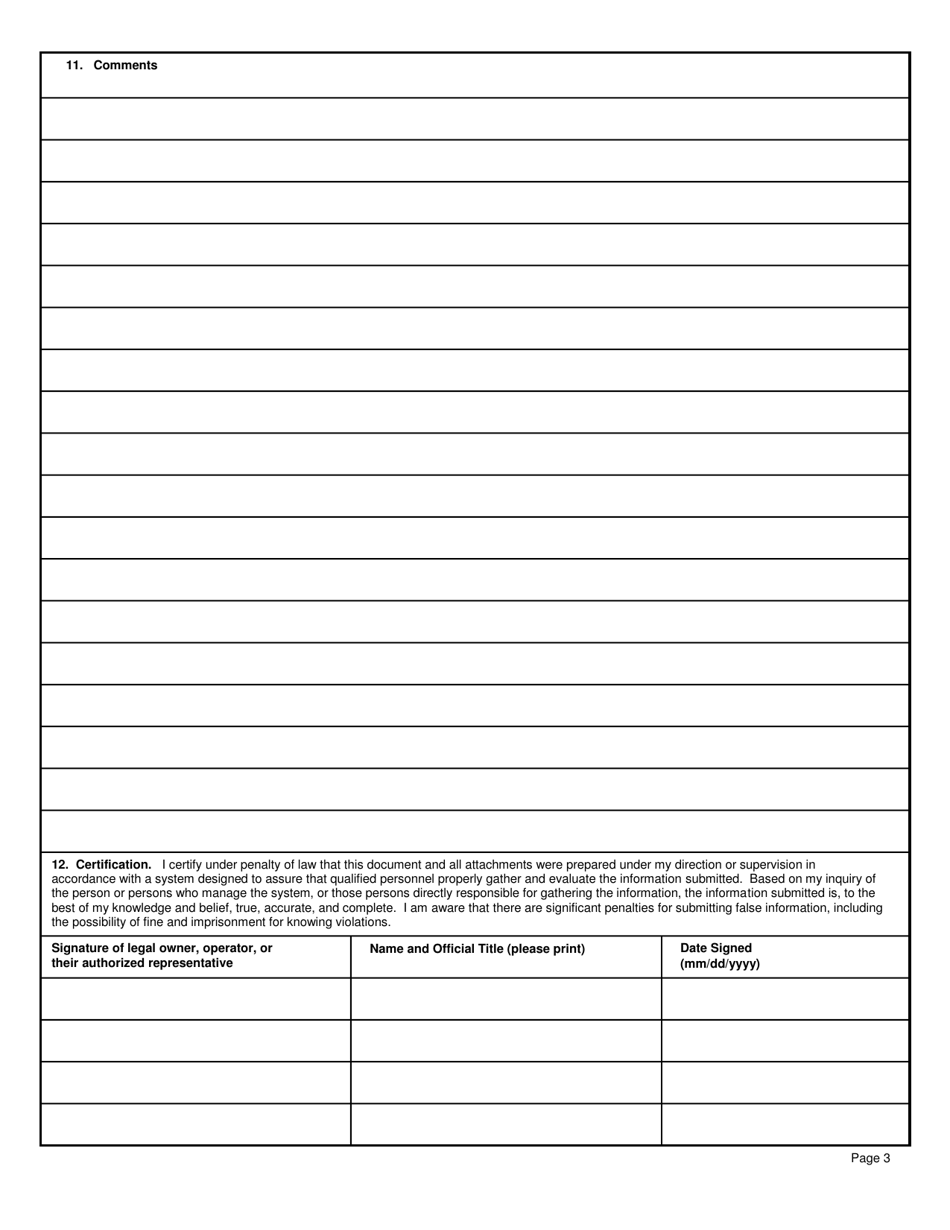 Hazardous Waste Report Site Identification Form - New York, Page 3