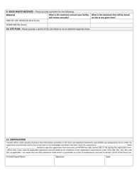 Transition Registration Application Form for Vehicle Dismantling Facilities and Scrap Metal Processors - New York, Page 2