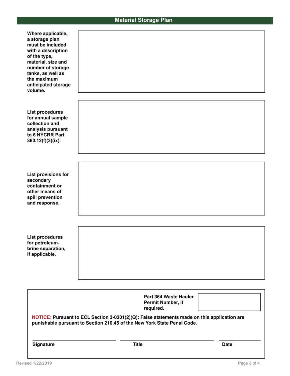 Beneficial Use Determination Petition - Brine for Road Treatment - New York, Page 3