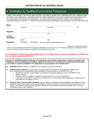 Notification of Fill Material Reuse - New York, Page 4