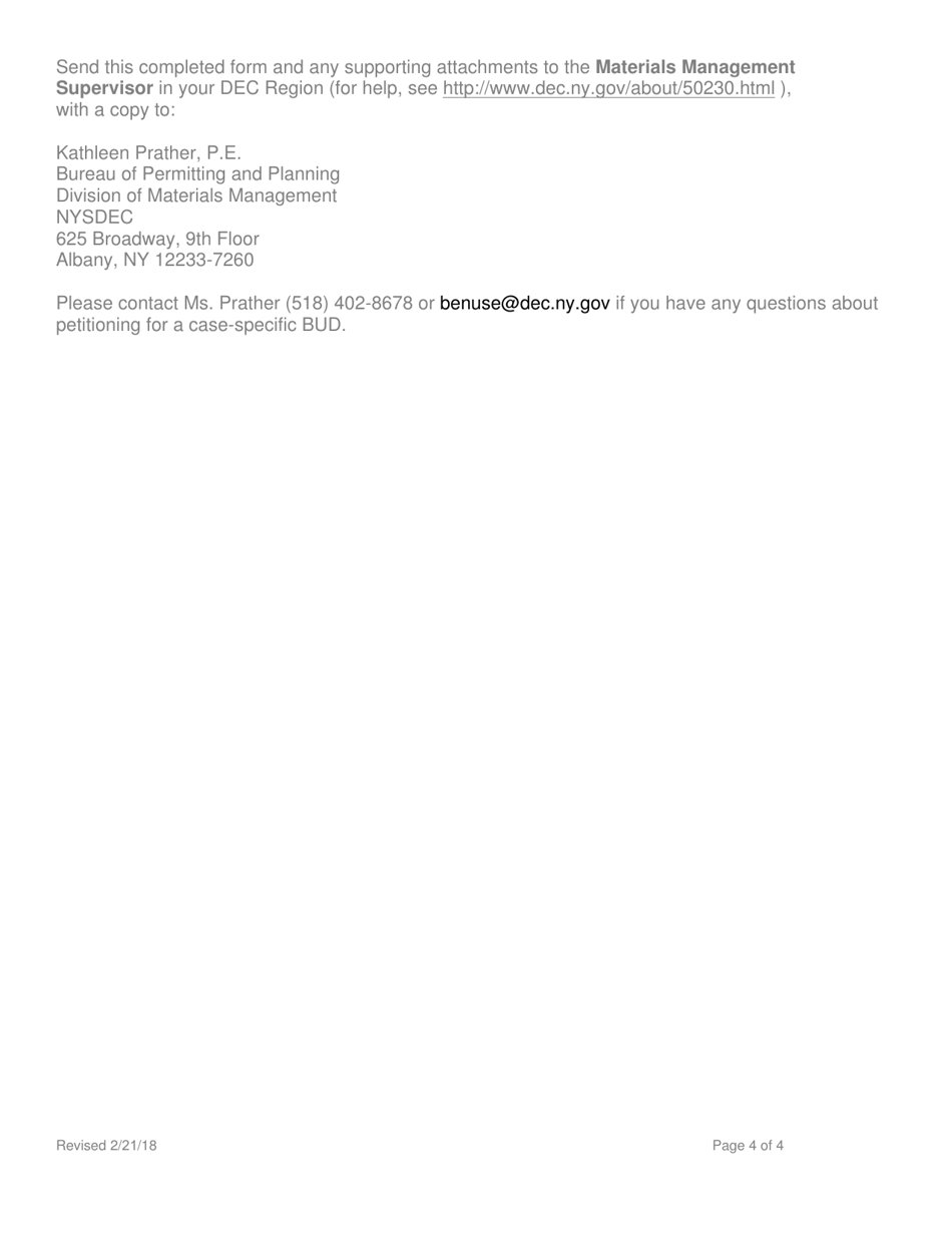 Beneficial Use Determination Petition - Navigational Dredged Material - New York, Page 4